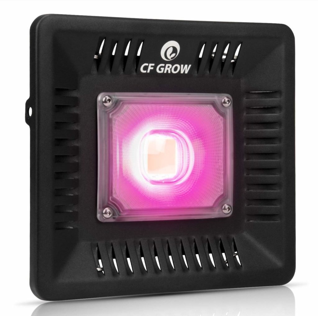 Waterproof LED grow light by CF Grow with wide even coverage